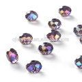 2015 wholesale chinese colorful crystal glass rondelle beads